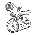 53013352AD - : Accessory Drive Belt for Mopar Image