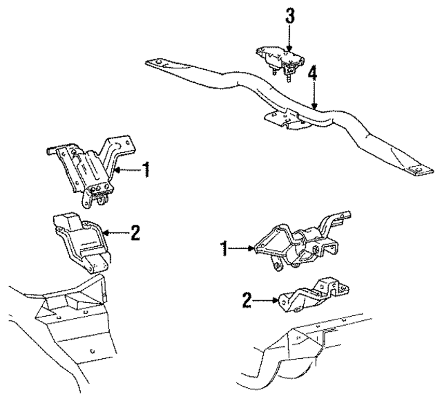 F4AZ6038A - Engine: Front Mount for Ford Image
