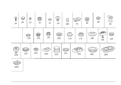 Expansion Plugs, Grommets for 2005 Mercedes-Benz S430 #0