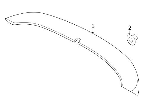 Spoiler for 2010 Nissan Versa #1