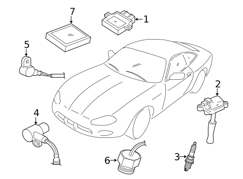 Powertrain Control for 2001 Jaguar XK8 #0