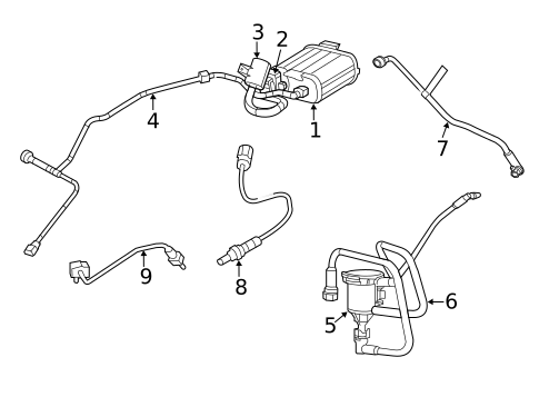 Emission Components for 2011 Chrysler 200 #1