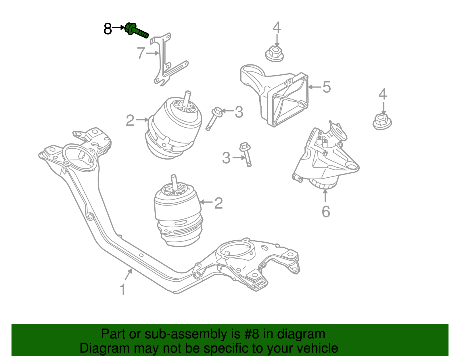 Support Bolt - Porsche (N-909-784-04)