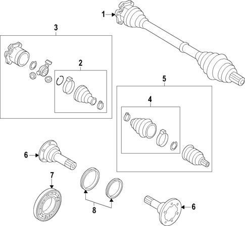 Axle Shafts & Joints for 2017 Audi A4 allroad #0