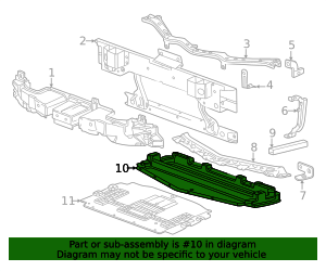 2023-2026 Chevrolet Corvette Radiator Support Air Deflector 85524908 GM ...