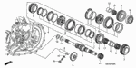 23210PNS020 - Transmission - Manual: MAINSHAFT for Honda Image