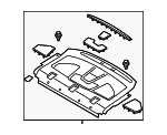 DS7Z5446668GD - Body: Package Tray for Ford: Fusion, Police Responder Hybrid, SSV Plug-In Hybrid Image