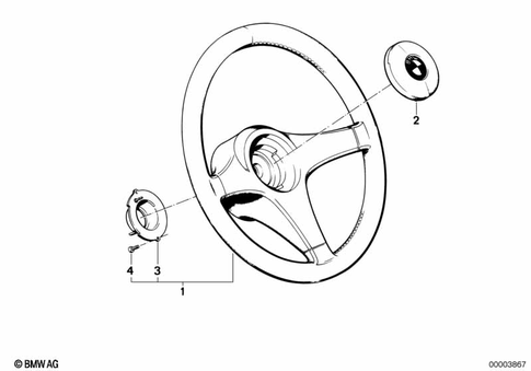 Steering Wheel for 1992 BMW 535i #3