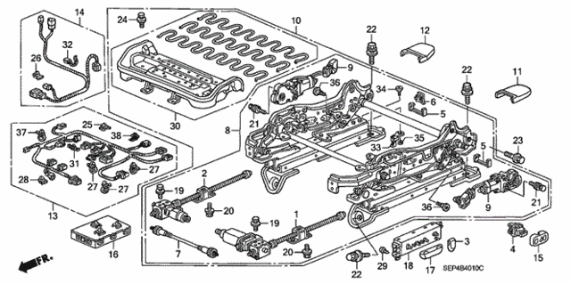 Front Seat Components (L.) for 2005 Acura TL #0