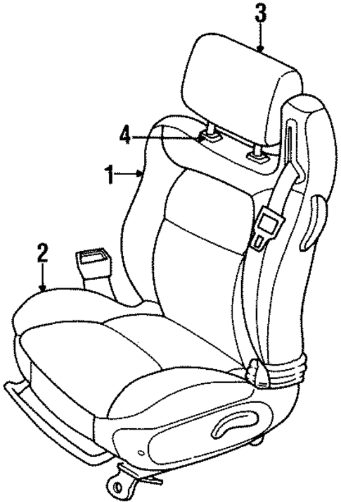 Front Seat Components for 2000 Chrysler Sebring #0