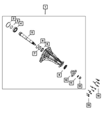 68172188AA - 65RFE; 6-Speed; Automatic Transmission: Driveshaft Yoke Seal Kit for Mopar Image