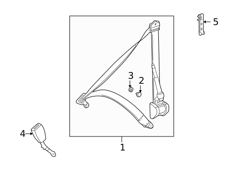 Seat Belt for 1999 Mercedes-Benz C230 #0