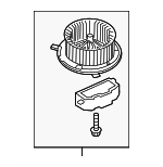 5C1819015C - HVAC: HVAC Blower Motor Assembly for Volkswagen Image