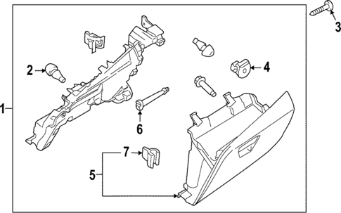 Glove Box for 2025 Ford E-Transit #0