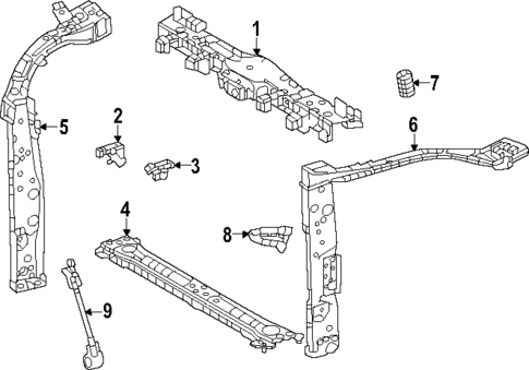 Radiator Support for 2024 Lexus RX450h+ #0