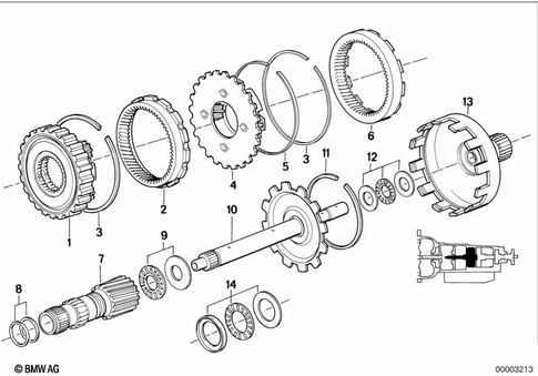 Individual Transmission Parts for 1992 BMW 850Ci #5