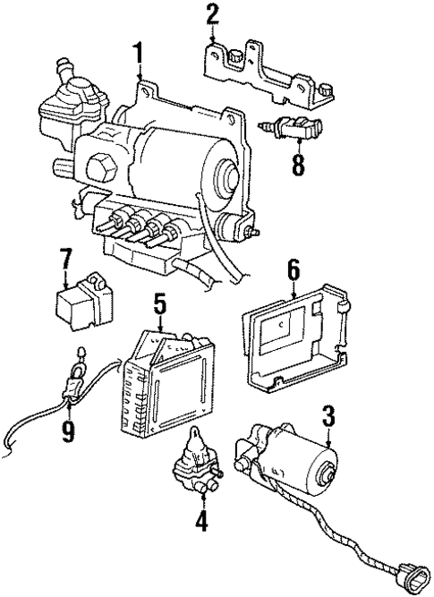 ABS Components for 1994 Pontiac Bonneville #0