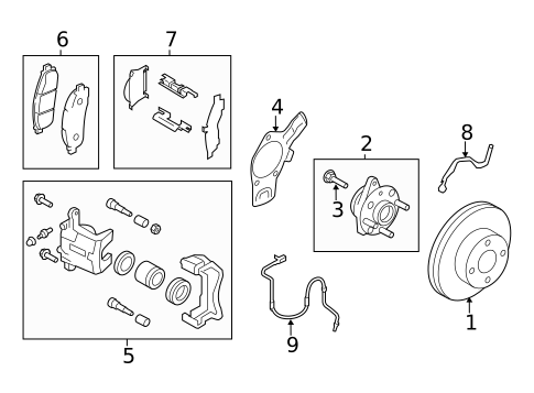 Front Brakes for 2017 Chevrolet City Express #0