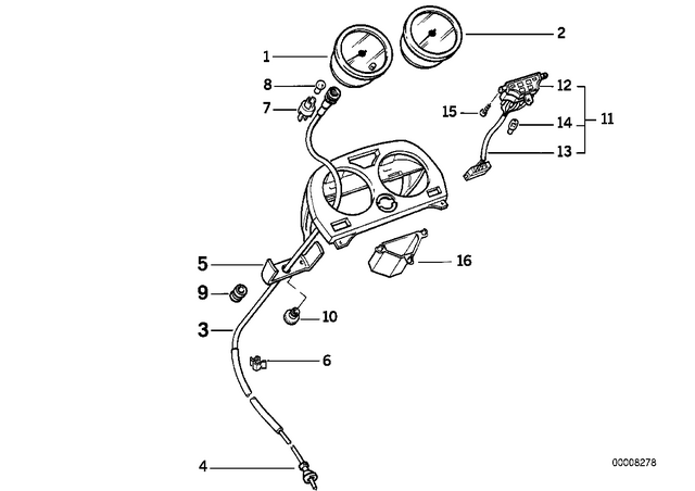 62122315115 - : Speedo Cable              for BMW-Motorrad Image