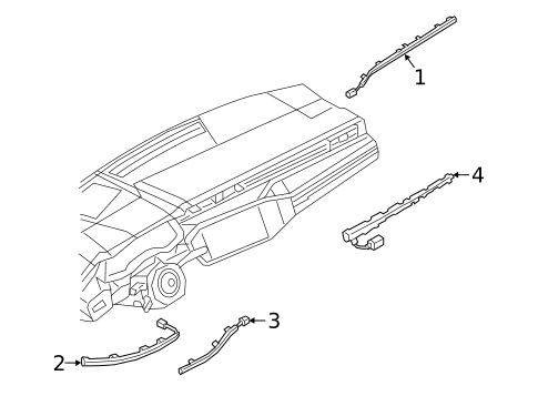 Instrument Panel Components for 2023 Audi RS Q8 #2