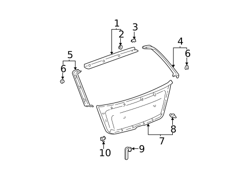 Interior Trim for 2001 Toyota Highlander #0