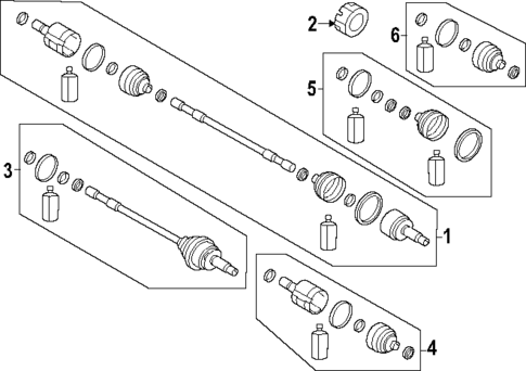 Drive Axles for 2025 Genesis Electrified G80 #0