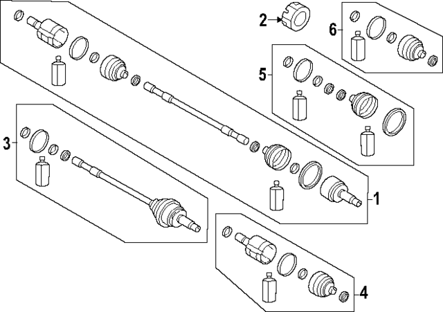 495A4JI000 - Front Drive Axle: Outer Boot for Hyundai Image