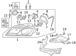 N10721806 - Electrical: Headlight Bulb for Audi Image