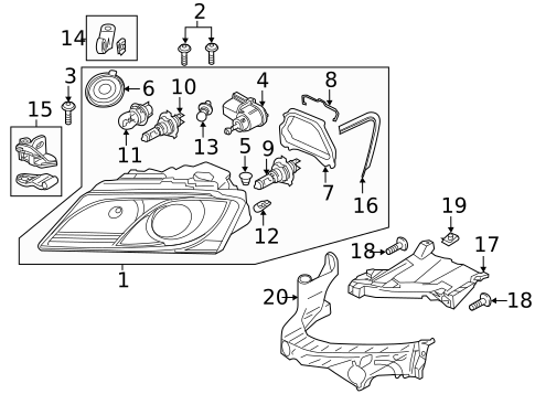 Bulbs - Chassis for 2009 Audi Q5 #3