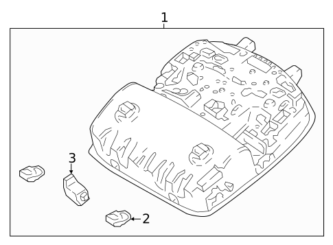 Overhead Console for 2025 Hyundai Elantra N #0