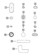 68266936AA - Body Sheet Metal Except Doors: Tape, Right for Mopar Image