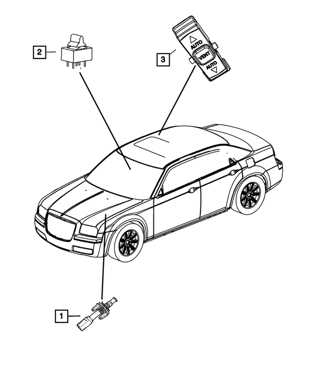 56042387 - Electrical: Adjustable Pedals Switch for Mopar Image
