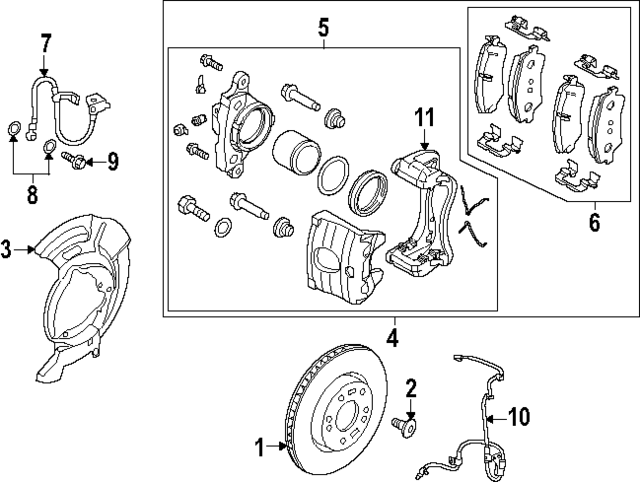 58731IB100 - : Brake Hose for Hyundai Image