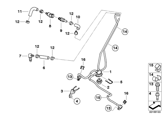 13537718517 - Fuel Supply: Fuel Distributor -  for BMW-Motorrad Image