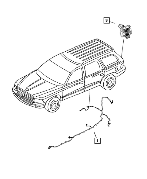 Wiring-Body & Accessories for 2006 Dodge Durango #2