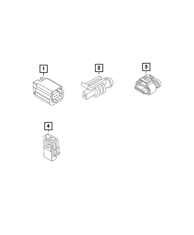 68266507AA - Electrical: Electrical Connector for Mopar Image image