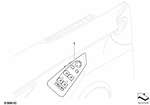 61318029903 - : Window Lifter Switch, Driver Side for BMW Image