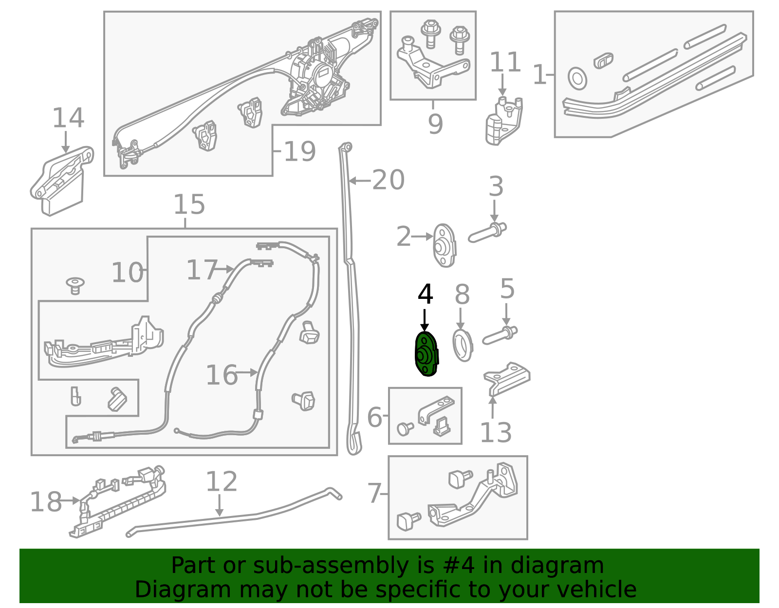 72516-THR-A11 - High-Quality Sliding Door Bumper Stop for AutoNation Parts