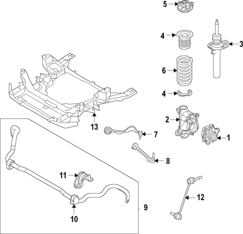 Front Suspension for 2021 BMW M3 #0