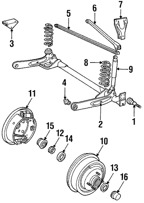 Rear Brakes for 1985 Dodge 600 #0