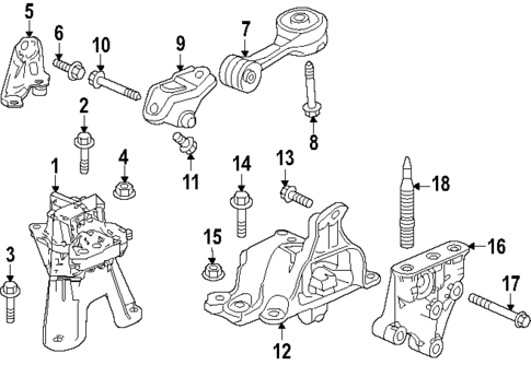 Engine & Trans Mounting for 2025 Honda Civic #0