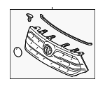 531010E020 - Body: Upper Grille for Toyota Image image
