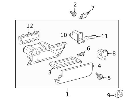 Glove Box for 2008 Lexus LX570 #0