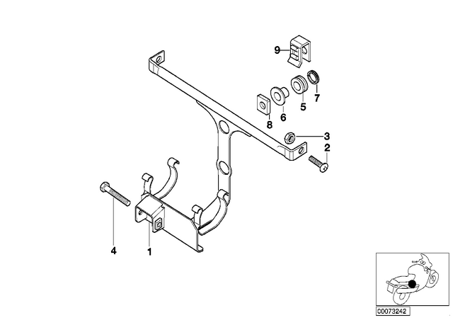 33537655641 - : Bracket, Expansion Tank - F650 Gs Dakar for BMW-Motorrad Image