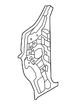 71201P2000 - Body: Inner Hinge Pillar for Kia: Sorento Image