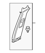 LR069022 - Body: Upper Center Pillar Trim for Land Rover: LR4 Image