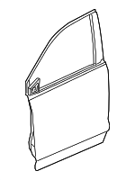 67050TG7A94ZZ - Body: Door Shell for Honda: Passport, Pilot, Ridgeline Image