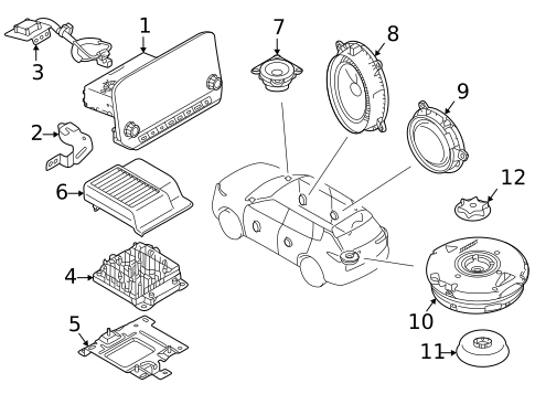 Antenna & Radio for 2025 Mitsubishi Outlander PHEV #1