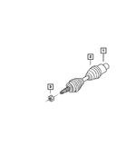 5135014AA - Front Suspension &amp; Drive: Half Shaft Boot Kit, Right Or Left for Mopar Image