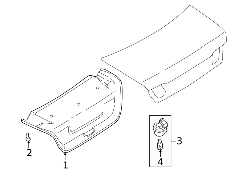 INTERIOR TRIM - TRUNK for 2003 INFINITI M45 #0